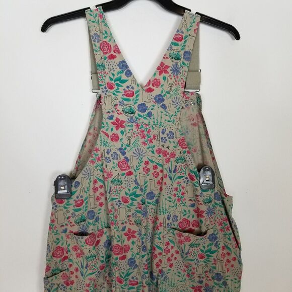 Duluth Trading Women Heirloom Gardening Stretch Overalls Sz XL x 29 Floral Print - Picture 5 of 7